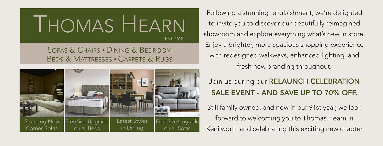 Thomas Hearn Relaunch Celebration Sale Event
