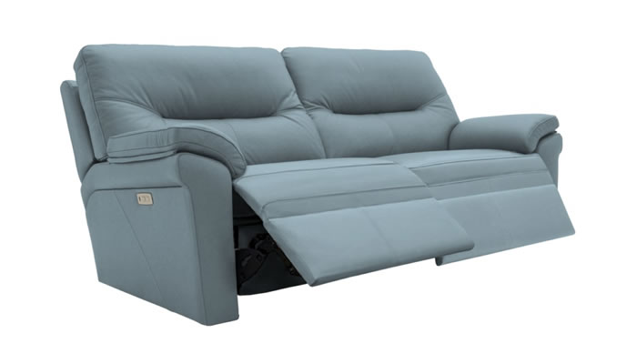 G Plan Seattle Leather 3 Seater Manual Double Recliner