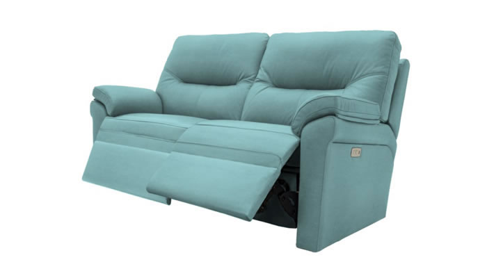 G Plan Seattle Fabric 2 Seater Power Double Recliner with Headrest and Lumbar