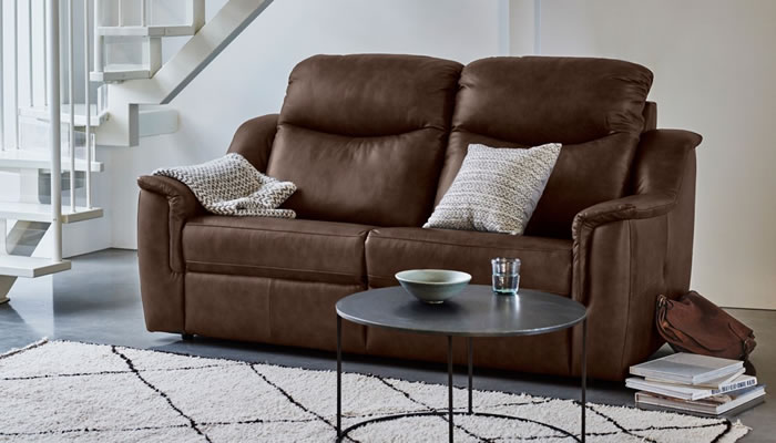 G Plan Firth Leather 2 Seater Sofa