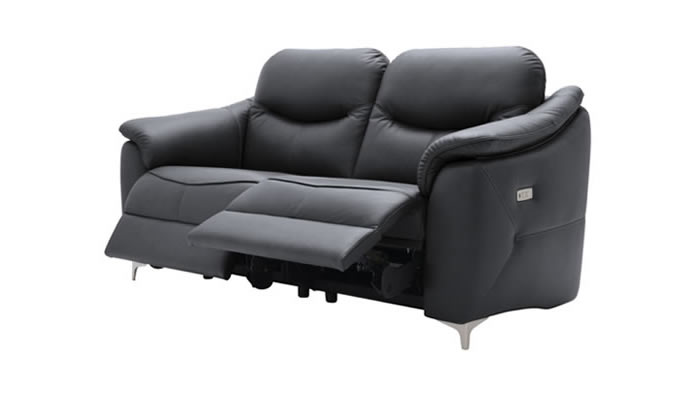 G Plan Jackson Leather 3 Seater Power Double Recliner