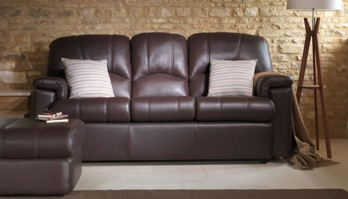 G Plan Chloe Leather 3 Seater Sofa