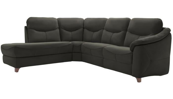 G Plan Jackson Leather Chaise Corner Sofa Power Recliner
