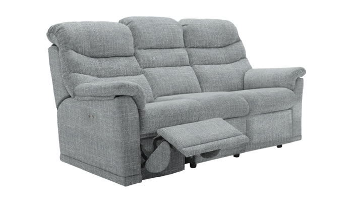 G Plan Malvern Fabric 3 Seater Sofa 3 Cushions Manual Single Recliner