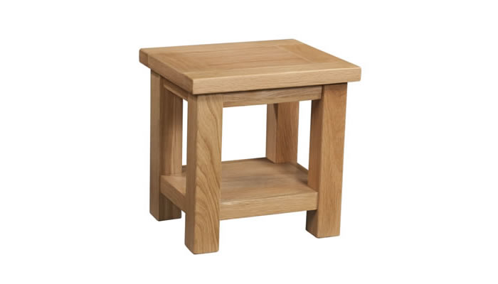 Signature Collection Dorridge Light Oak Lamp Table