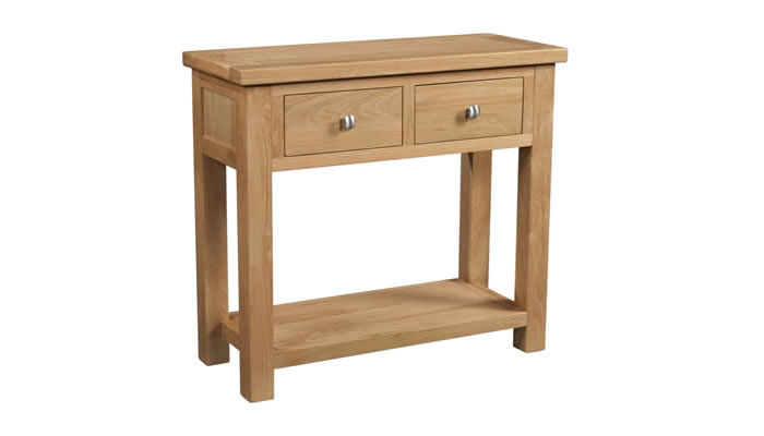 Signature Collection Dorridge Light Oak Console Table With 2 Drawers