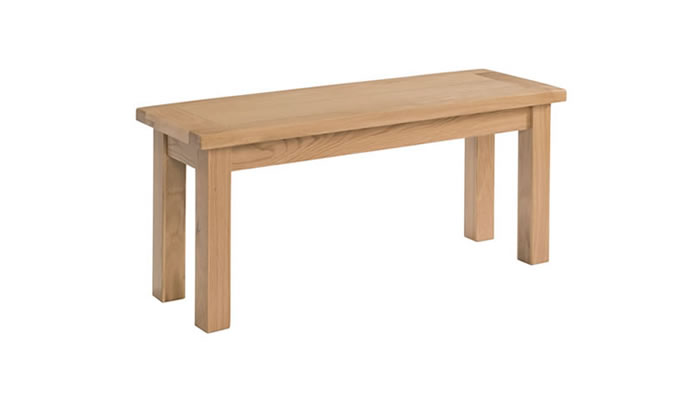 Signature Collection Dorridge Light Oak Bench 90cm