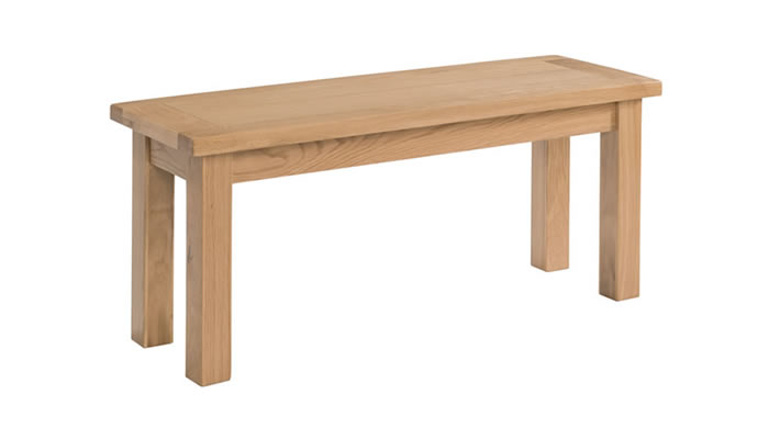 Signature Collection Dorridge Light Oak Bench 104cm