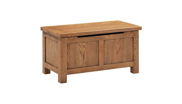 Signature Collection Dorridge Rustic Oak Bedroom Blanket Box