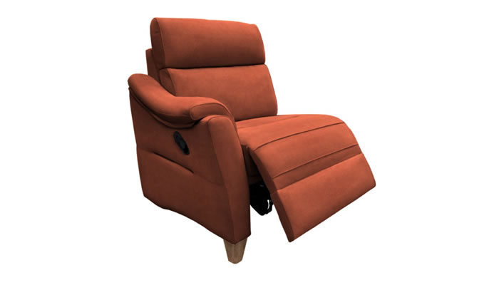 G Plan Hurst Fabric End Unit Power Recliner Small