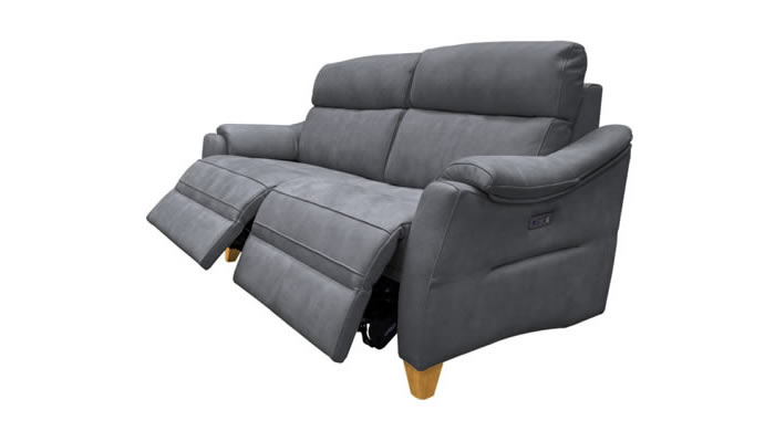 G Plan Hurst Leather Large Power Double Recliner