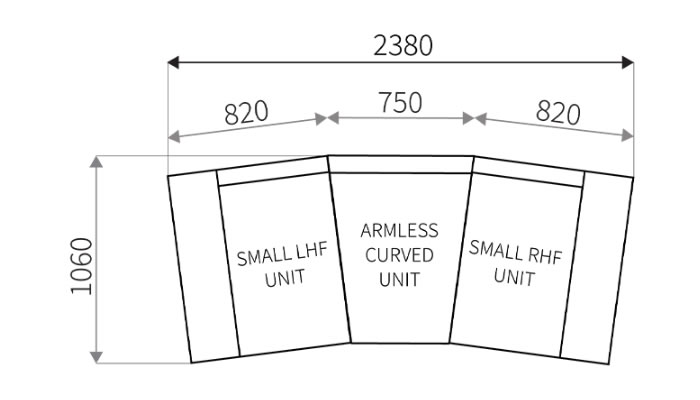 G Plan Hurst Leather Small Unit Manual Recliner