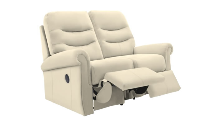 G Plan Holmes Leather 2 Seater Manual Double Recliner