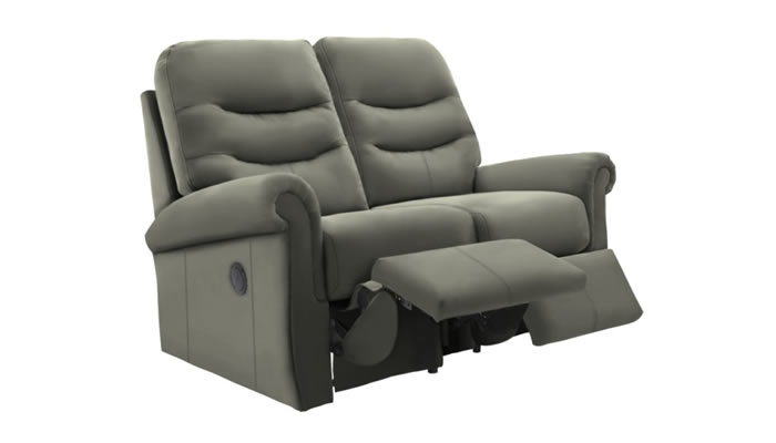 G Plan Holmes Leather 2 Seater Power Double Recliner