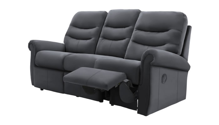 G Plan Holmes Leather 3 Seater Power Single Recliner