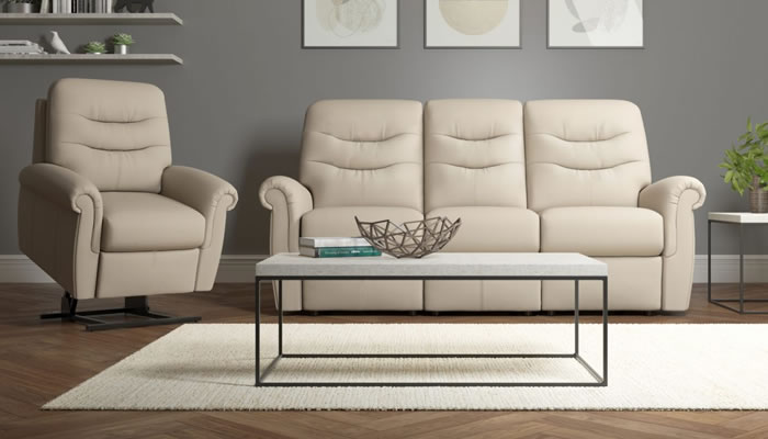 G Plan Holmes Leather Storage Footstool