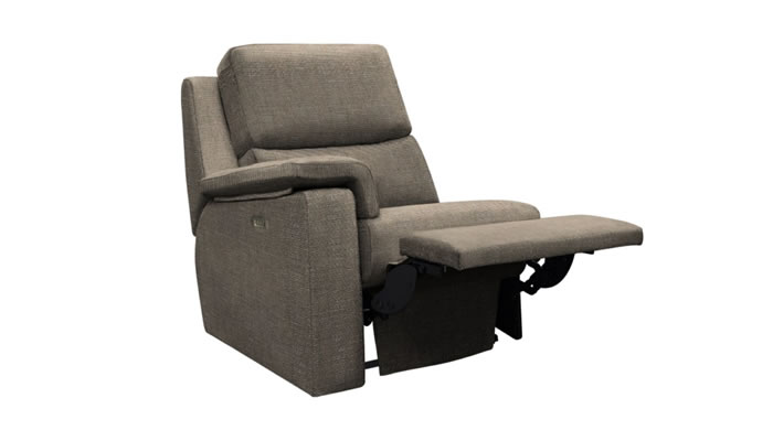 G Plan Harper Fabric Sofa End Module Power Recliner Headrest Lumbar