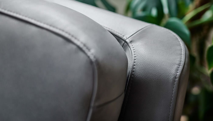 G Plan Harper Leather Large Sofa Manual Double Recliner