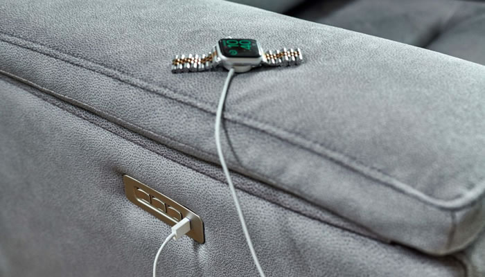 G Plan Harper Leather Large Sofa Power Double Recliner Headrest Lumbar