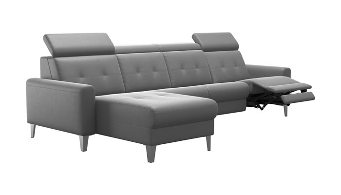 Stressless Anna A1 Leather 4 Seater Power Recliner Long Seat