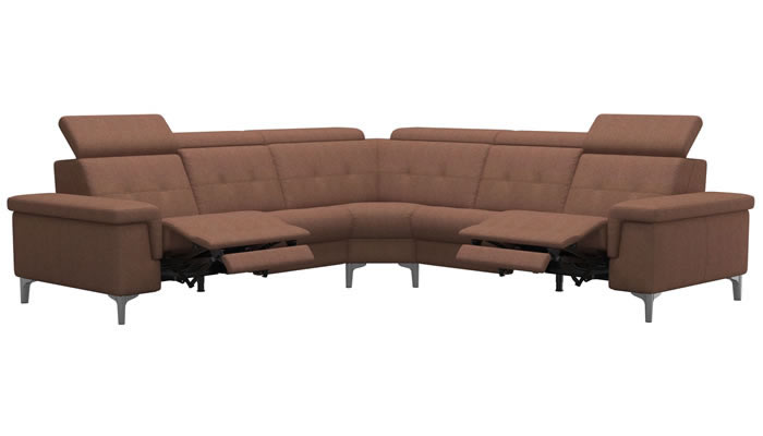 Stressless Anna A2 Fabric 5 Seater Corner Sofa Power Recliners