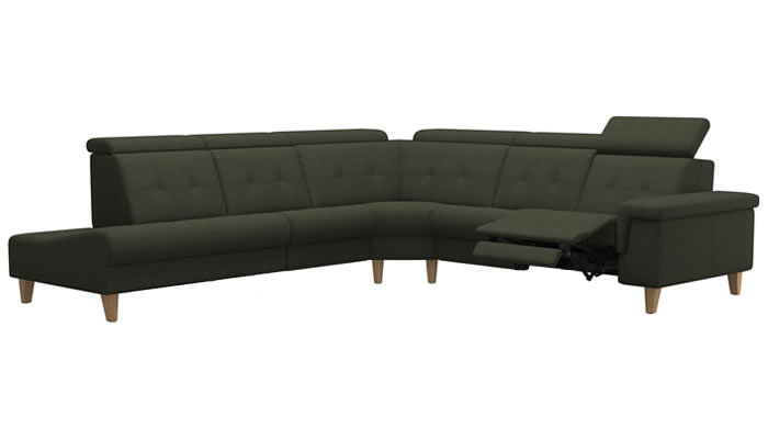 Stressless Anna A2 Fabric 5 Seater Corner Sofa Power Recliner End Back