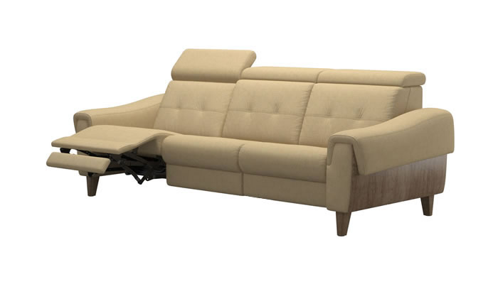 Stressless Anna A3 Fabric 3 Seater Sofa Power Recliner