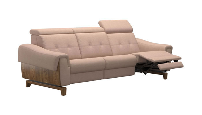Stressless Anna A3 Fabric 3 Seater Sofa Power Recliner