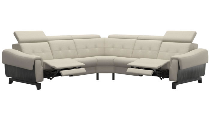 Stressless Anna A3 Fabric 5 Seater Corner Sofa Power Recliners