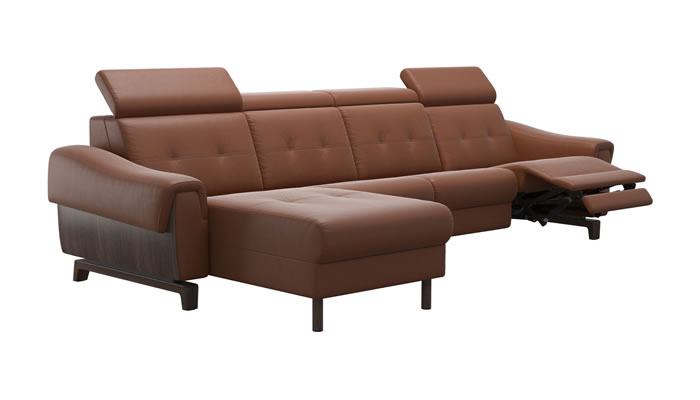 Stressless Anna A3 Leather 4 Seater Sofa Power Recliner Long Seat