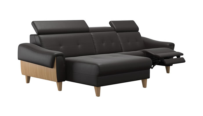 Stressless Anna A3 Leather 3 Seater Sofa Long Seat Power Recliner