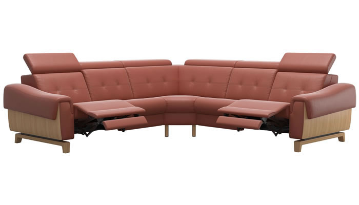 Stressless Anna A3 Leather 5 Seater Corner Sofa Power Recliners