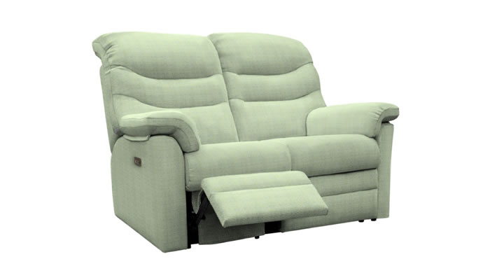 G Plan Ledbury Fabric 2 Seater Power Single Recliner Headrest & Lumbar