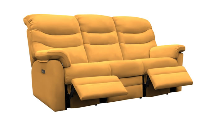 G Plan Ledbury Fabric 3 Seater Manual Double Recliner