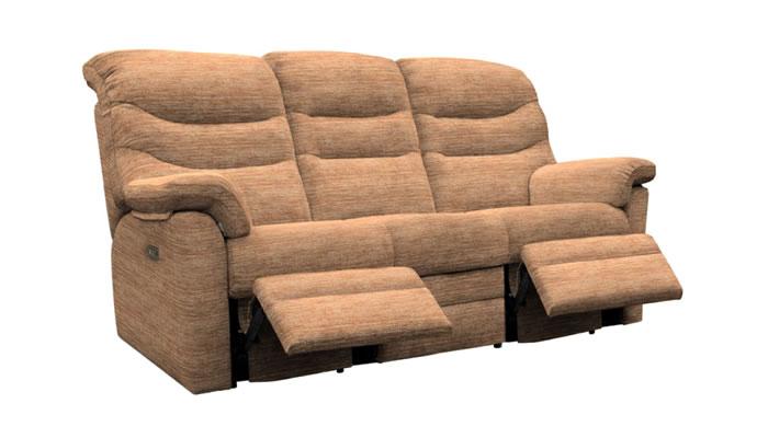 G Plan Ledbury Fabric 3 Seater Manual Double Recliner