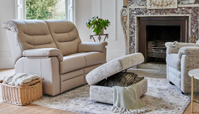 G Plan Ledbury Leather 3 Seater Manual Double Recliner