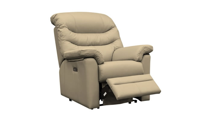 G Plan Ledbury Leather Chair Power Recliner Headrest & Lumbar
