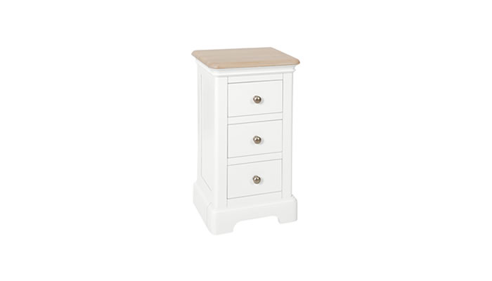 Signature Collection Leamington Painted Bedroom 3 Drawer Compact Bedside