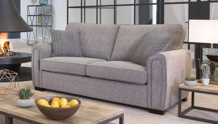 Alstons Memphis 3 Seater Sofa in 7837 Fabric