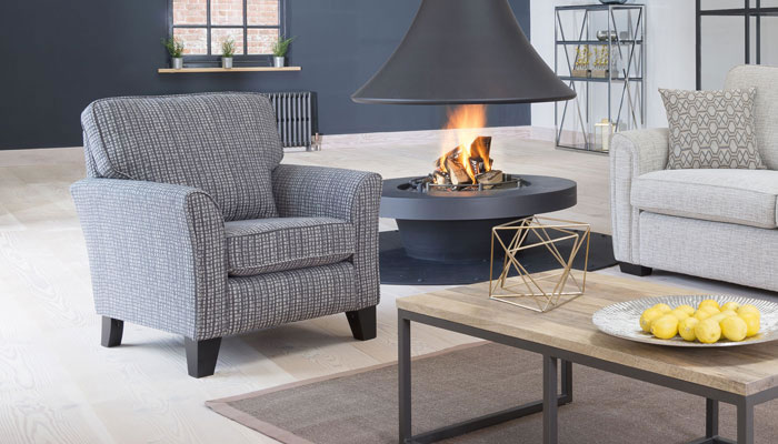 Alstons Memphis Chair in 7776 Fabric